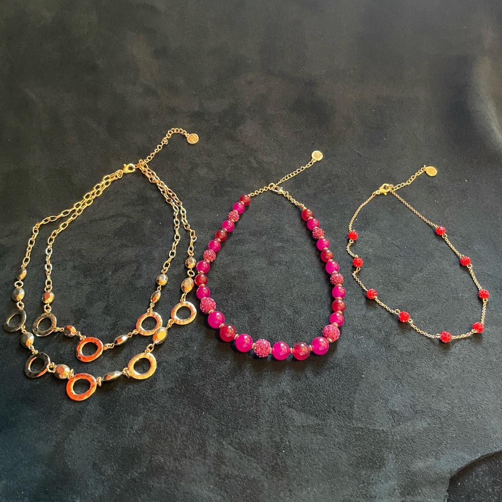 Liz Claiborne 17 and 19 Inch Necklaces (Set of 3)
